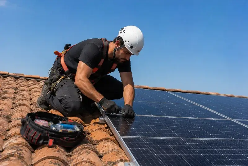 Maintenance et monitoring de panneaux solaires à Plazac